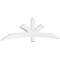 Ekena Millwork Davenport Architectural Grade PVC Gable Bracket, 108"W x 27"H x 2"D x 6"F, 6/12 Pitch GBP108X27X0206DAV00 - alternate 1
